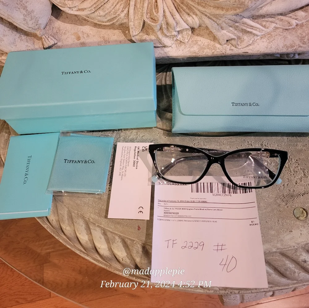 Tiffany & Company TF2229 Eyeglass Frames Luxury Celebrity Hardware Link #40